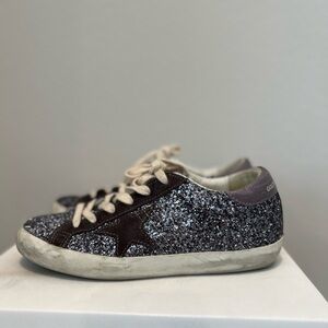 Golden Goose ; Superstar in glitter ; worn